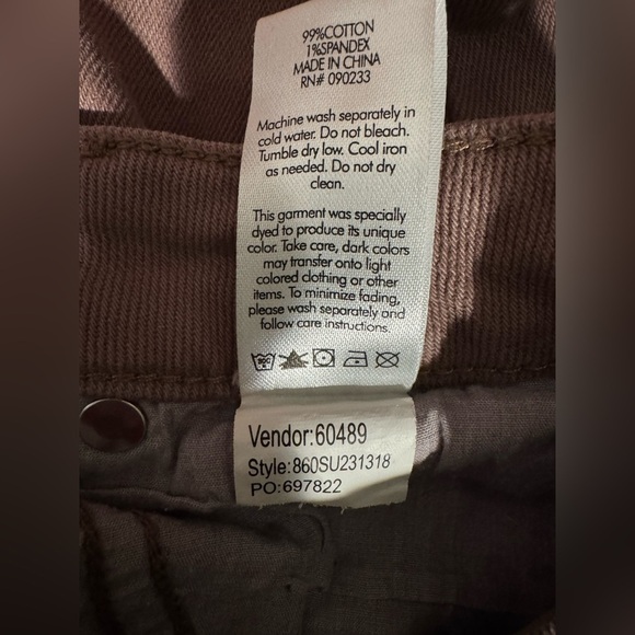 PacSun Brown Stretch Low Rise Flare Jeans Size 25 - Picture 7 of 8